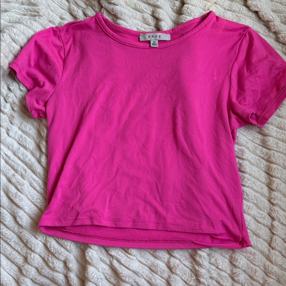 Gaze Pink Short Sleeve Tee